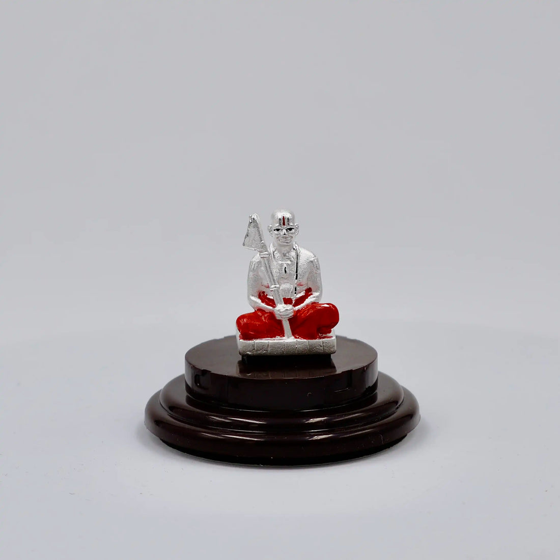 999 Pure Silver Shri Ramanujar Statue for Pooja, Gift, and Car, Dashboard