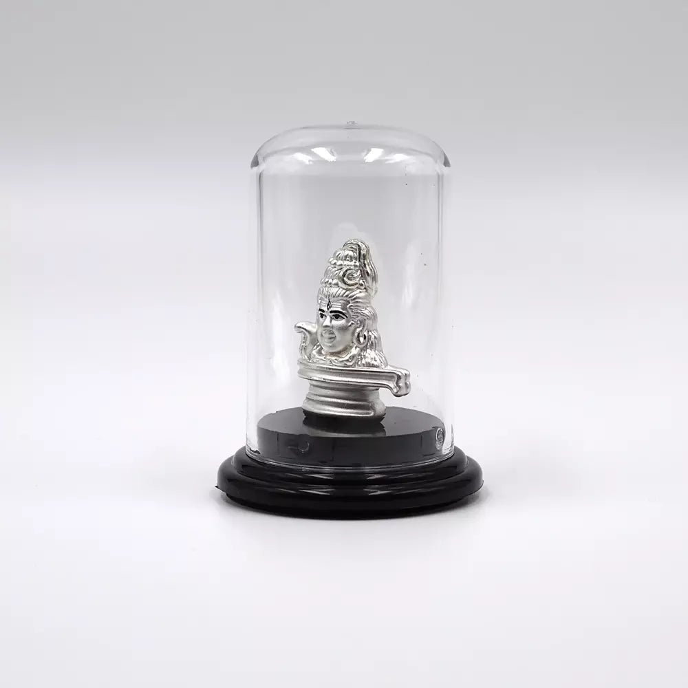 999 Pure Silver Lord Shiva Statue: Divine Symbol of Statue for Pooja, Gift, and Car Dashboard