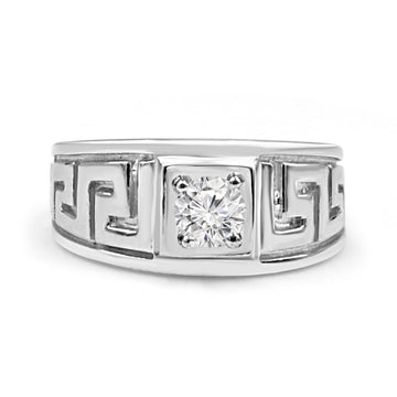 925 Silver Infinity American Diamond Ring for Men (RR1229)