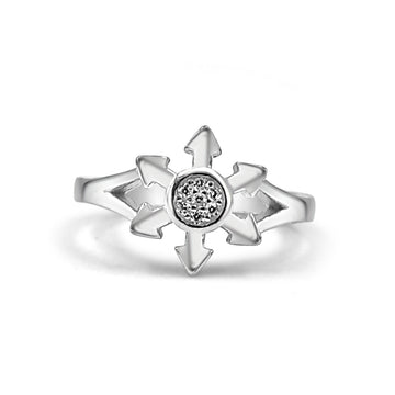 925 Sterling Silver American Diamond Ring for Women (RR1235)