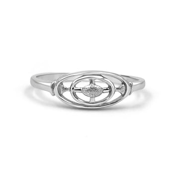 925 Sterling Silver American Diamond Ring for Women (RR1243)