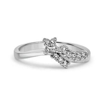 925 Sterling Silver American Diamond Ring for Women (RR1262)