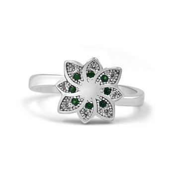 925 Silver Pink American Diamond Ring for Women (RR1186)