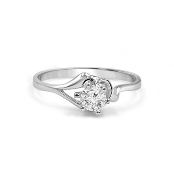 925 Silver Pink American Diamond Ring for Women (RR1190)