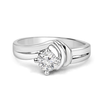 925 Silver Floral American Diamond Ring for Women (RR1205)