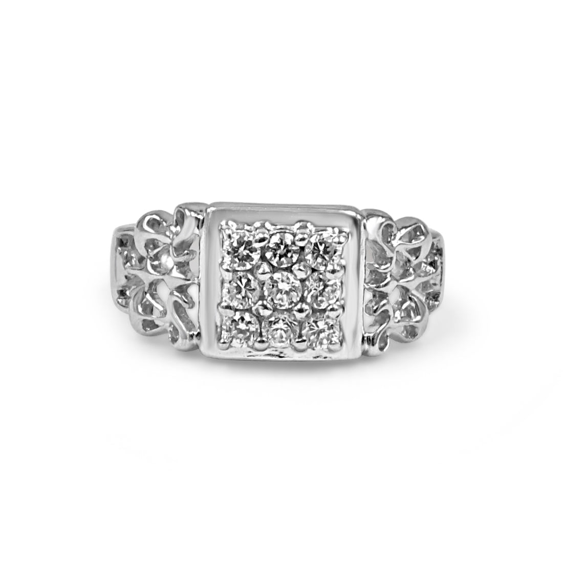 925 Silver Fancy American Diamond Ring for Men (RR1223)