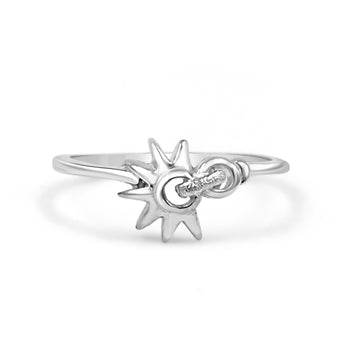 925 Silver Floral American Diamond Ring for Women (RR1201)