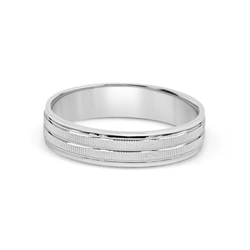 925 Silver 3-Strip American Diamond Ring for Men (RR1153)