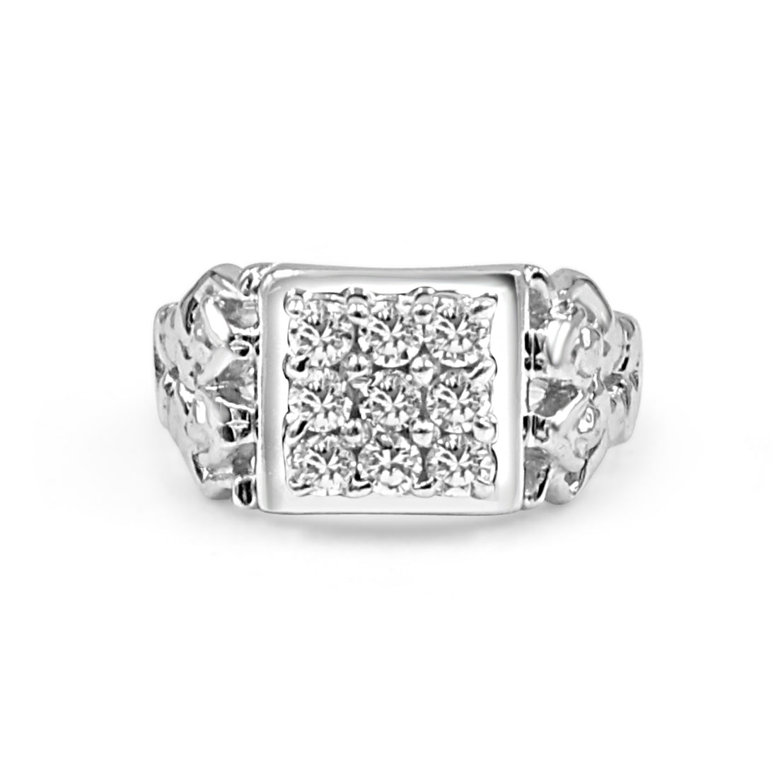 925 Silver Fancy American Diamond Ring for Men (RR1148)