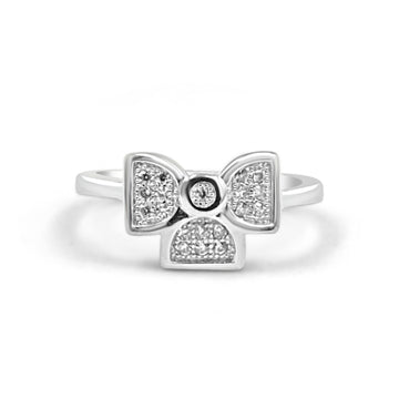 925 Silver Pink American Diamond Ring for Women (RR1169)
