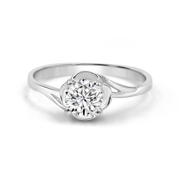 925 Sterling Silver American Diamond Ring for Women (RR1252)