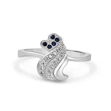 925 Sterling Silver American Diamond Ring for Women (RR1240)
