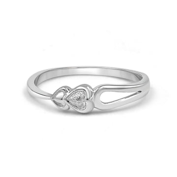 925 Sterling Silver American Diamond Ring for Women (RR1244)