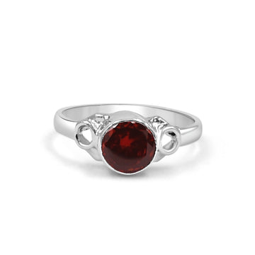 925 Silver Red American Diamond Ring for Women (RR1210)